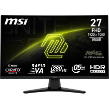 LCD Monitor, MSI, MAG 274CXF, 27", Gaming / Curved, Tilt, Matte, Panel VA, 1920x1080, 16:9, 280 Hz, 0.5 ms, Colour 