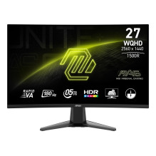 LCD monitorius, MSI, 27 colių, 2560 x 1440 pikselių, „Quad HD“, natūralus kraštinių santykis 16:9, LCD, išlenktas, MAG27