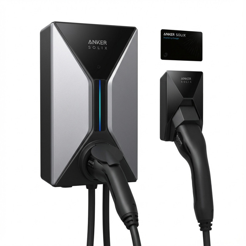 „Anker SOLIX V1“ išmanioji elektromobilių įkrovimo stotelė su lizdu, 11 kW 16 A (2 tipas)