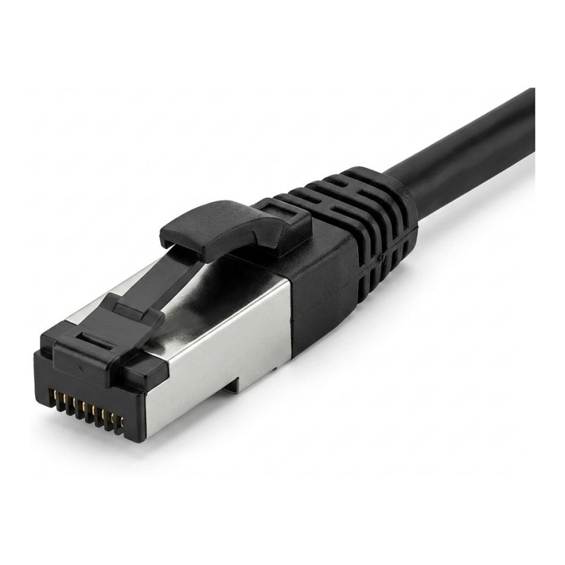 „Synergy21“ jungiamasis kabelis RJ45, CAT8.1 2000 MHz, 3 m, juodas, S-STP(S / FTP), TPE / LSZH(SuperFlex), AWG26,