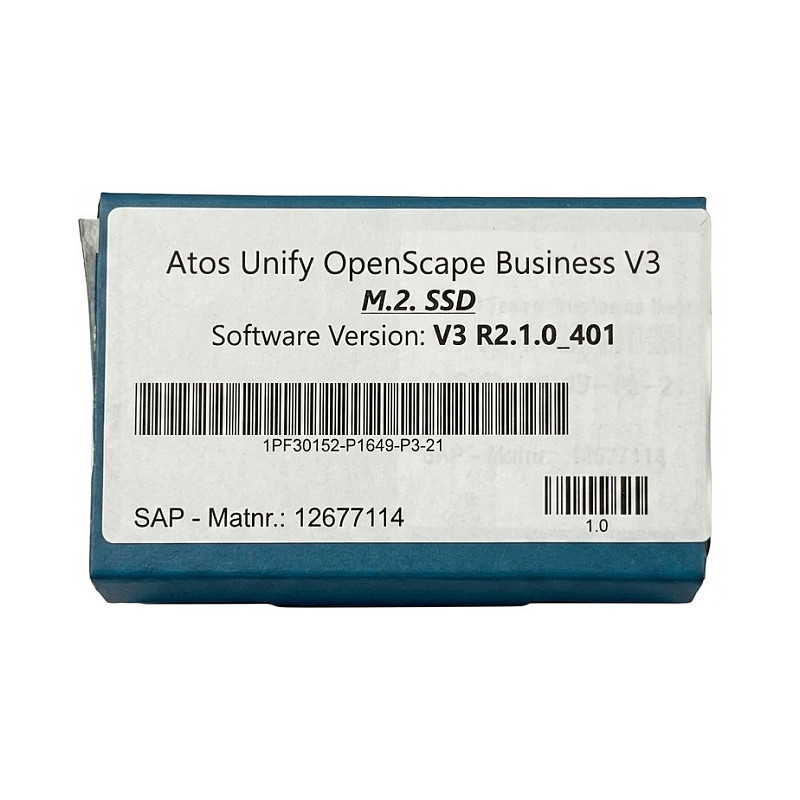 „Mitel OpenScape“ verslo programinė įranga M.2 SATA SSD diske,