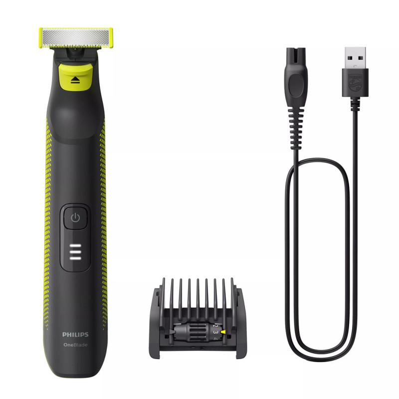 Elektrinis Skustuvas - Philips OneBlade Pro QP6506 / 15 90 Min Baterijos Gyvenimas Vandeniui Atsparus