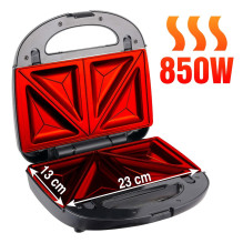 Namų ir Virtuvės Prietaisai - ELDOM ST250 Multix 850W Sumuštinių Keptuvė Juoda
