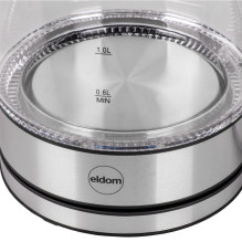 Elektrinis Virdulys - ELDOM C420 KETTY 1.7L 2200W Stiklinis Belaidis Elektrinis Virdulys - ELDOM C420 KETTY 1.7L 2200W Stiklinis Belaidis