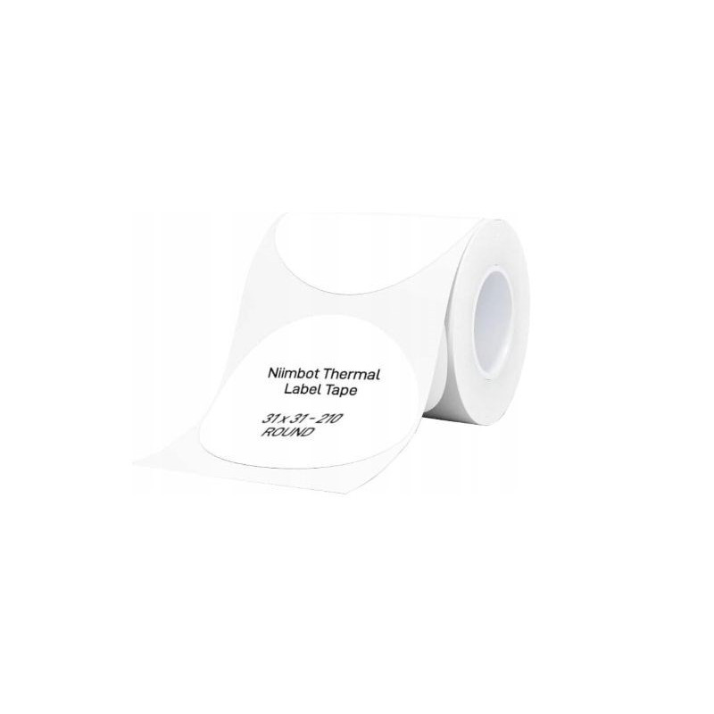 Etiketės - NiiMbot T31 Terminės Etiketės 210 Etikečių 31mm x 31mm Baltos