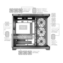 Computer Case - Mars Gaming MCV5 Midi Tower, supports ATX, tempered glass, black Computer Case - Mars Gaming MCV5 Midi Tower, supports ATX, tempered glass, black
