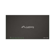 Network Switch - Lanberg DSM1-1008 8-Port 1GB/s Unmanaged Metal Network Switch - Lanberg DSM1-1008 8-Port 1GB/s Unmanaged Metal