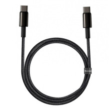 USB Laidas - Baseus CATWJ-01 USB C 100W 5A 1m Juodas USB Laidas - Baseus CATWJ-01 USB C 100W 5A 1m Juodas