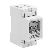 Qoltec 50899 Single phase electronic energy consumption meter , 230 V , LCD , 2P , DIN rail Qoltec 50899 Single phase electronic energy consumption meter , 230 V , LCD , 2P , DIN rail