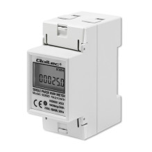 Qoltec 50899 Single phase electronic energy consumption meter , 230 V , LCD , 2P , DIN rail Qoltec 50899 Single phase electronic energy consumption meter , 230 V , LCD , 2P , DIN rail