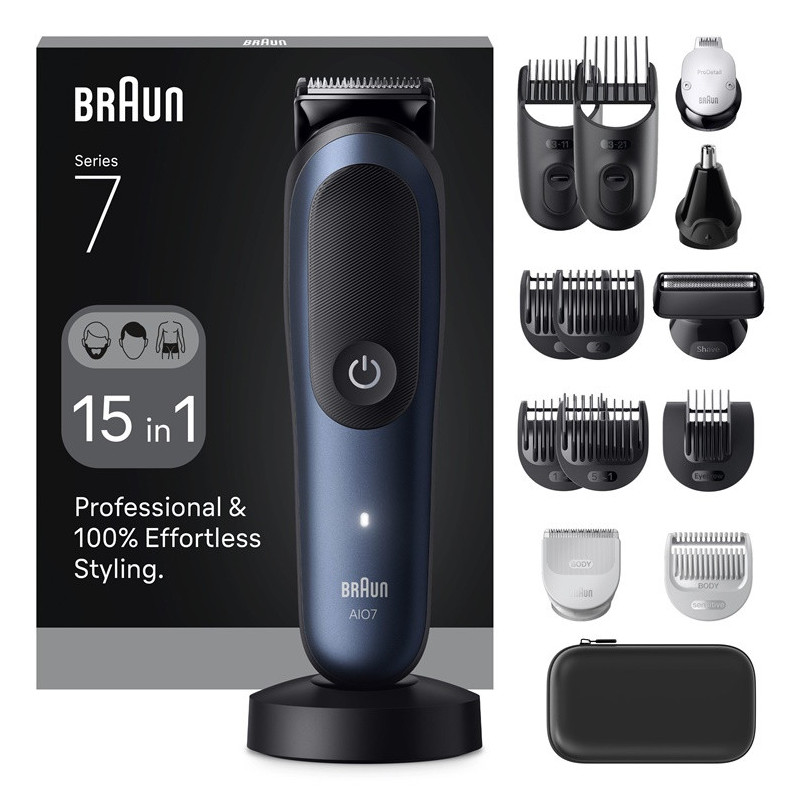 Braun AIO7580 15-in-1 Hair Beard and Body Trimmer Series 7