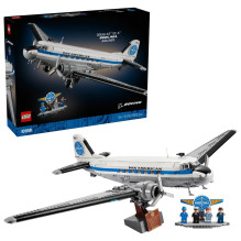 Konstruktorius - LEGO ICONS 11378 Douglas DC-3 PAN AM Lėktuvas 1,903 Vnt, 760 mm, 4 Minifigūrėlės