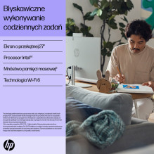 HP 27-cr0224nw Intel® Core™ i5 i5-1335U 68.6 cm (27") 1920 × 1080 px All-in-One PC 16 GB DDR4-SDRAM 512 GB SSD Free