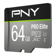 Atminties Kortelė - PNY PRO Elite 64 GB MicroSDXC UHS-I 100 MB / s U3 Atminties Kortelė - PNY PRO Elite 64 GB MicroSDXC UHS-I 100 MB / s U3