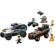 LEGO rinkinys - LEGO CITY 60449 Off-Road Policijos Automobilio Persekiojimas 467 Vnt, 4 Minifigūrėlės