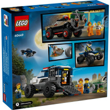 LEGO rinkinys - LEGO CITY 60449 Off-Road Policijos Automobilio Persekiojimas 467 Vnt, 4 Minifigūrėlės