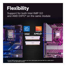 16GB Crucial Pro Overclocking Edition Module - DIMM 288-PIN 6400 MHz / PC5-51200 - CL38 - 1.35 V - unbuffered - non-ECC 16GB Crucial Pro Overclocking Edition Module - DIMM 288-PIN 6400 MHz / PC5-51200 - CL38 - 1.35 V - unbuffered - non-ECC