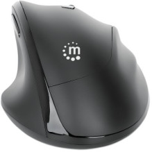 MANHATTAN Ergonomische Funkmaus USB-A / C 6 Tasten + Mausrad