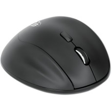 MANHATTAN Ergonomische Funkmaus USB-A / C 6 Tasten + Mausrad