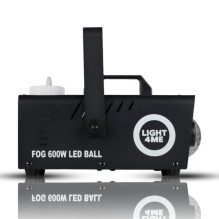 LIGHT4ME rūko 600 W LED rutulys - dūmų ir rūko mašina su apšviestu dūmų efektu + disko rutulys