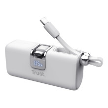 Energijos Bankas - Trust Pacto 5000 mAh, 3.1 A Išėjimas, USB-C, Balta Energijos Bankas - Trust Pacto 5000 mAh, 3.1 A Išėjimas, USB-C, Balta
