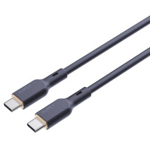 USB Kabelis - Aukey 100W 5A PD 1m, Juodas USB Kabelis - Aukey 100W 5A PD 1m, Juodas