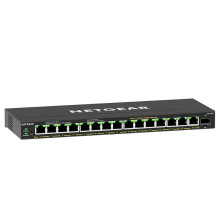 Switch - NETGEAR GS316EP Managed Gigabit 15 PoE Ports 180W Black