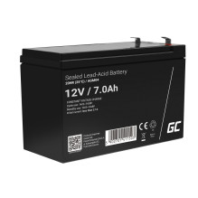 12V SAFI 7Ah akumulators :: Svina-Skābes :: 12 Volti, 7 ampērstundas (Ah) :: Klemmes tips T1(4.75mm)