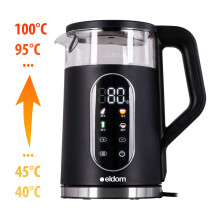ELDOM CORDLESS KETTLE WITH TEMPERATURE CONTROL C560 NUVIA ELDOM CORDLESS KETTLE WITH TEMPERATURE CONTROL C560 NUVIA