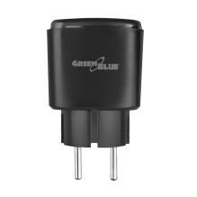 GreenBlue Remote-Controlled WiFi Outlet, Android / iOS / Alexa / Google Home, Timer, Wattmeter, Max 16A / 3840W, GB735 B GreenBlue Remote-Controlled WiFi Outlet, Android / iOS / Alexa / Google Home, Timer, Wattmeter, Max 16A / 3840W, GB735 B