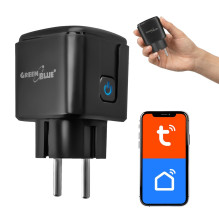 GreenBlue Remote-Controlled WiFi Outlet, Android / iOS / Alexa / Google Home, Timer, Wattmeter, Max 16A / 3840W, GB735 B GreenBlue Remote-Controlled WiFi Outlet, Android / iOS / Alexa / Google Home, Timer, Wattmeter, Max 16A / 3840W, GB735 B