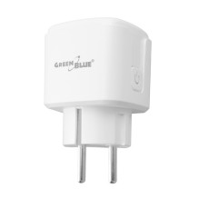 GreenBlue Remote-Controlled WiFi Outlet, Android / iOS / Alexa / Google Home, Timer, Wattmeter, Max 16A / 3840W, GB735 W