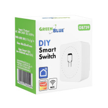 GreenBlue Flush-Mount WiFi Relay, Android / iOS / Alexa / Google Home, 100-240 V AC, 50 / 60 Hz, max. 16 A, for 150 W LE GreenBlue Flush-Mount WiFi Relay, Android / iOS / Alexa / Google Home, 100-240 V AC, 50 / 60 Hz, max. 16 A, for 150 W LE