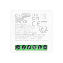 GreenBlue Flush-Mount WiFi Relay, Android / iOS / Alexa / Google Home, 100-240 V AC, 50 / 60 Hz, max. 16 A, for 150 W LE GreenBlue Flush-Mount WiFi Relay, Android / iOS / Alexa / Google Home, 100-240 V AC, 50 / 60 Hz, max. 16 A, for 150 W LE