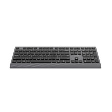 Gembird KB-MCH-06 Slim wired multimedia keyboard with Type-C adapter, US layout, black