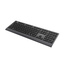 Gembird KB-MCH-06 Slim wired multimedia keyboard with Type-C adapter, US layout, black