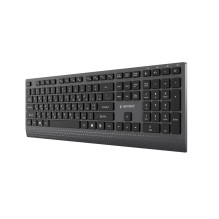 Gembird KB-MCH-06-CYRL Slim wired multimedia keyboard with Type-C adapter, Cyrillic layout, black