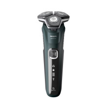 „Philips SHAVER Series 5000 S5884 / 50“ vyriškas skustuvas, rotacinis skustuvas, kirpimo mašinėlė, juoda, žalia „Philips SHAVER Series 5000 S5884 / 50“ vyriškas skustuvas, rotacinis skustuvas, kirpimo mašinėlė, juoda, žalia