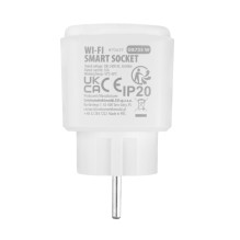 GreenBlue Remote-Controlled WiFi Outlet, Android / iOS / Alexa / Google Home, Timer, Wattmeter, Max 16A / 3840W, GB735 W