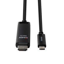 Adapterių Kabelis - Lindy 2m USB Type C į HDMI 8K 60Hz 7680x4320 Adapterių Kabelis - Lindy 2m USB Type C į HDMI 8K 60Hz 7680x4320