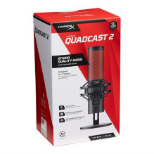 Desktop microphone HyperX QuadCast 2, black Desktop microphone HyperX QuadCast 2, black