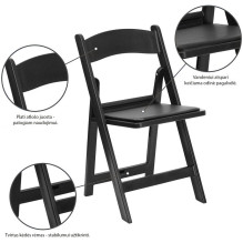 Folding chair Gladiator black Folding chair Gladiator black