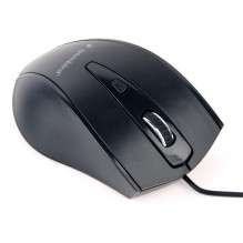 Kompiuterio Pelė - Gembird MUS-4B-02 Dešiniarankiams USB Optinė 1200 DPI Kompiuterio Pelė - Gembird MUS-4B-02 Dešiniarankiams USB Optinė 1200 DPI