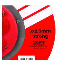 Ilgiklis - VERTEX PB25METAL 3x2,5 mm 4 Lizdai IP44 Juodas Ilgiklis - VERTEX PB25METAL 3x2,5 mm 4 Lizdai IP44 Juodas