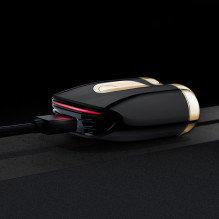 Elektrinis skustuvas - Metz Supercar 36 savisaugantys peiliukai 8000 RPM atsparus vandeniui, Golden black Elektrinis skustuvas - Metz Supercar 36 savisaugantys peiliukai 8000 RPM atsparus vandeniui, Golden black