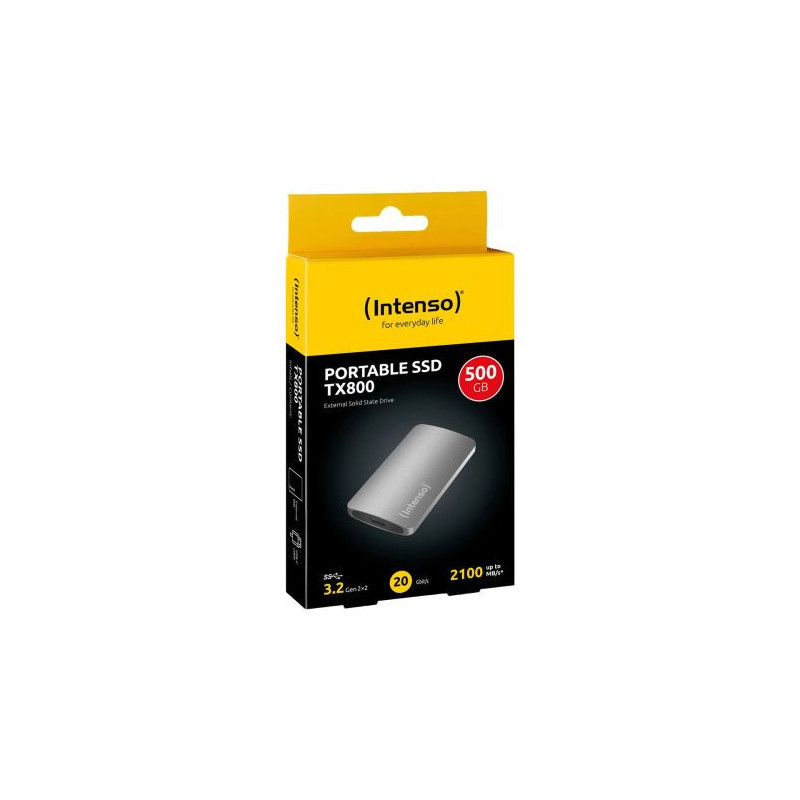 Intenso SSD External TX800 500GB USB-C 3.2, Shock Resistant, Anthracite EU (3828450)