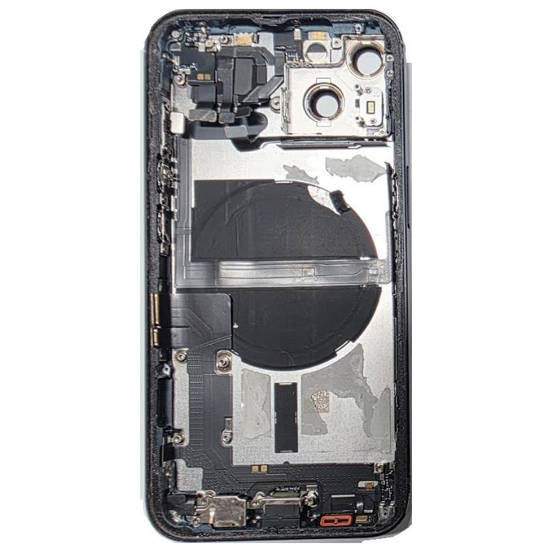 Galinis dangtelis iPhone 13 Midnight su NFC ir įkrovimo šleifu, mikrofonu originalus (used Grade C)