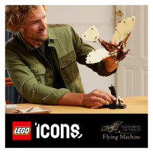 LEGO ICONS Leonardo da Vinci skraidantis aparatas