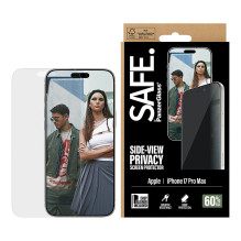 PanzerGlass SAFE. by ® 2-Way Privacy Screen Protector iPhone 17 Pro Max, Ultra-Wide Fit w. EasyAligner