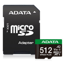 ADATA Speed Plus 512 GB MicroSDXC Class 10 ADATA Speed Plus 512 GB MicroSDXC Class 10